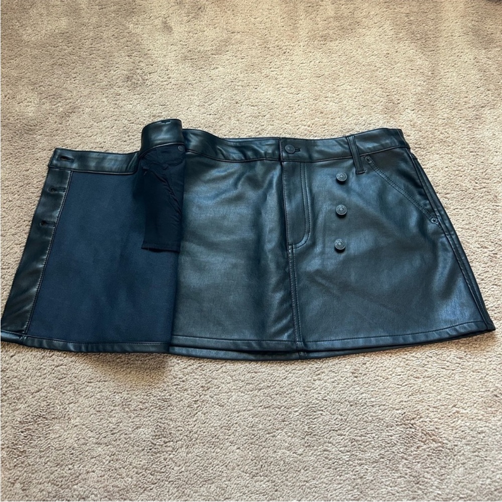 Free People Faux Leather Skirt - Picture 4 of 6